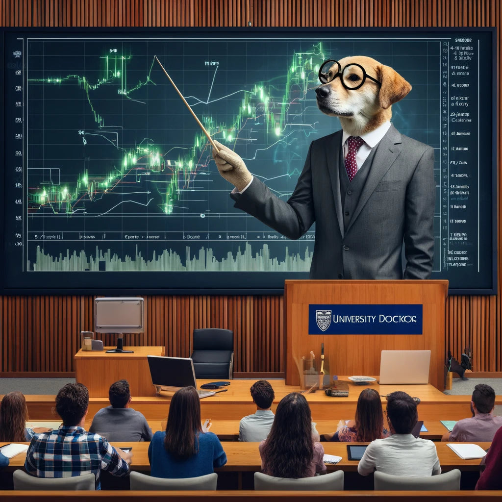 Academic Tails - Momo & Sasa Custom Pet Portrait - Pet Finance Professor