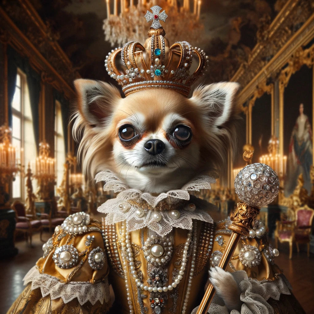 Royal Paws - Momo & Sasa Custom Pet Portrait - Pet King & Queen