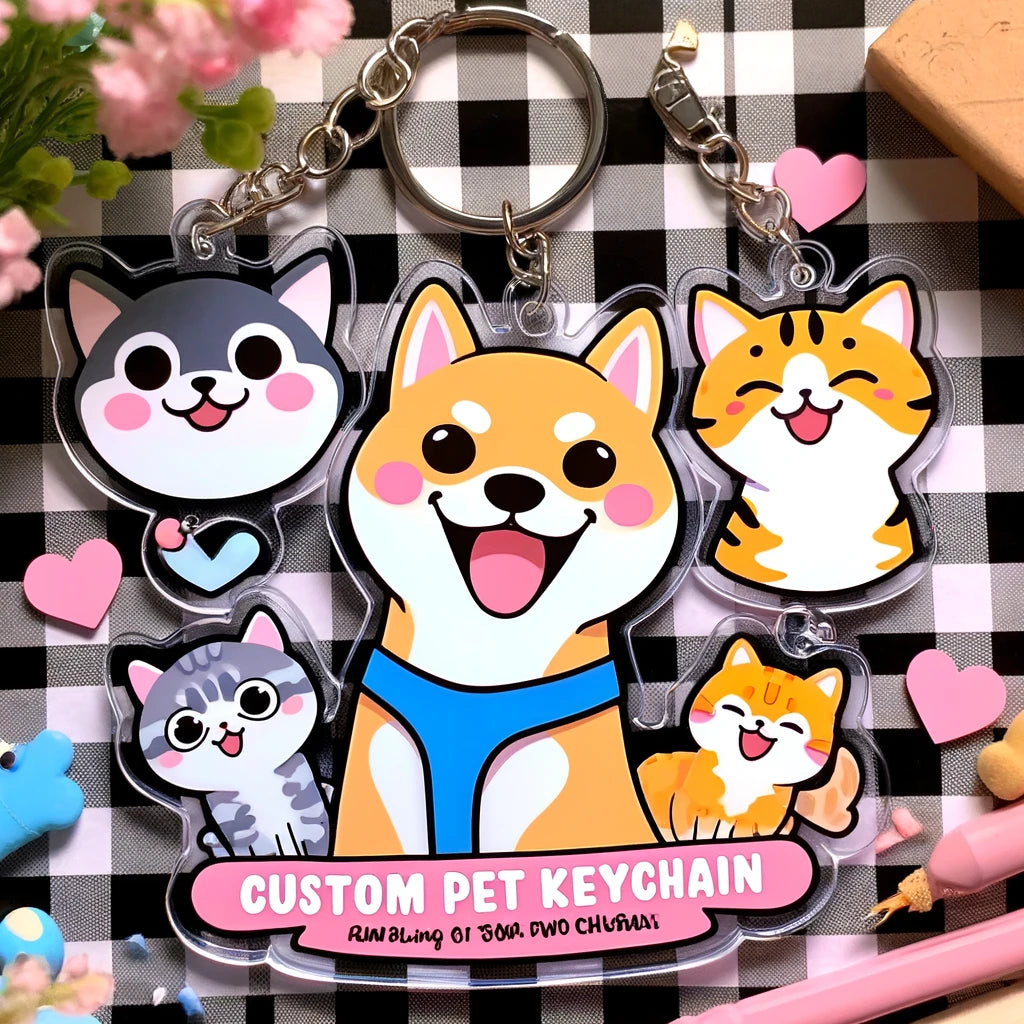 Portable Love - Momo & Sasa Custom Pet Handicraft - Pet Keychain