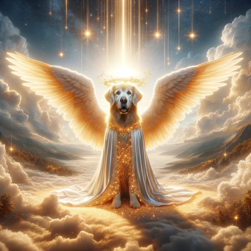 Heavenly Tails - Momo & Sasa Custom Pet Portrait - Pet Angel