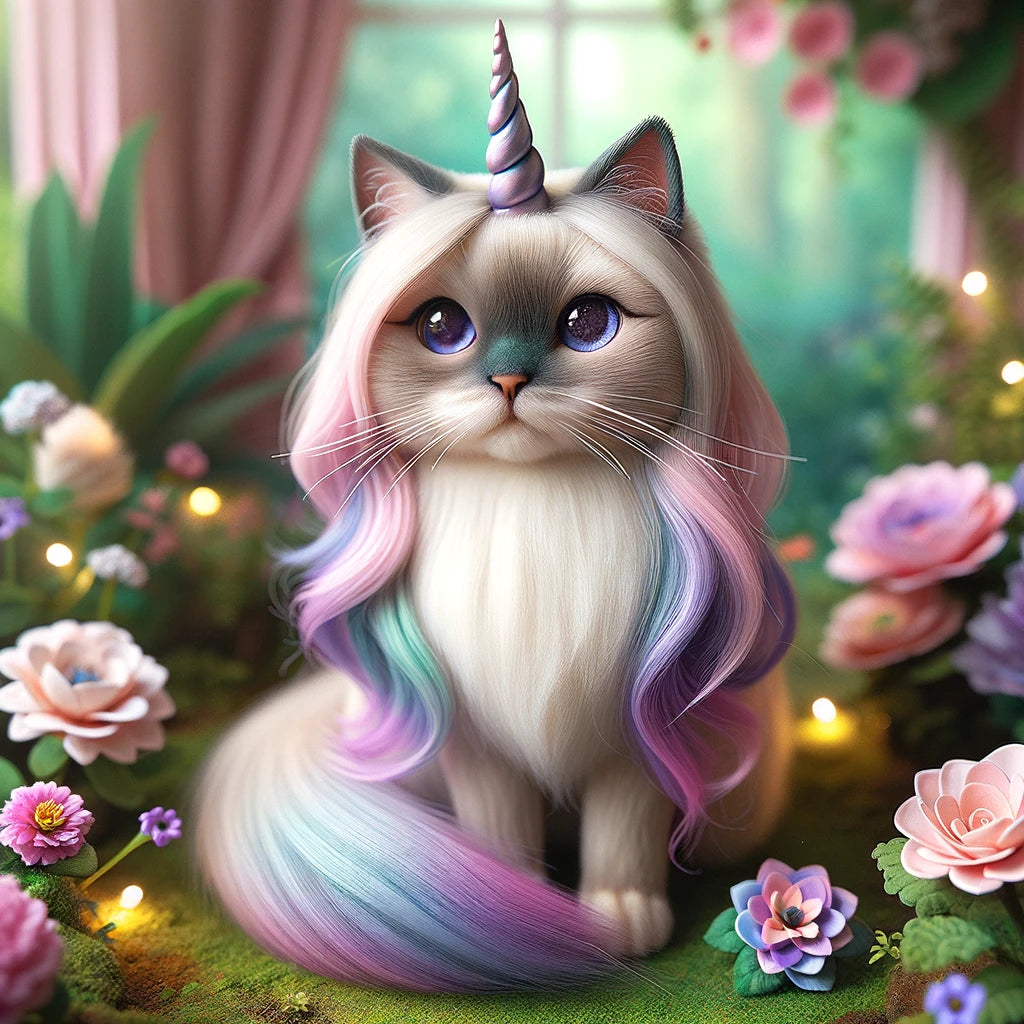 Magic & Manes - Momo & Sasa Custom Pet Portrait - Pet Unicorn