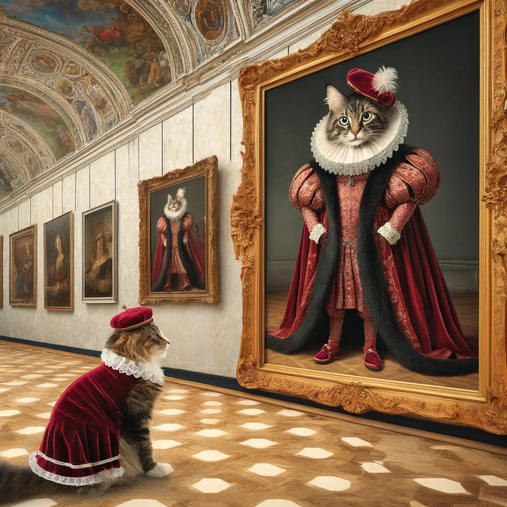 Regal Rovers - Momo & Sasa Custom Pet Portrait - Museum Masterpiece