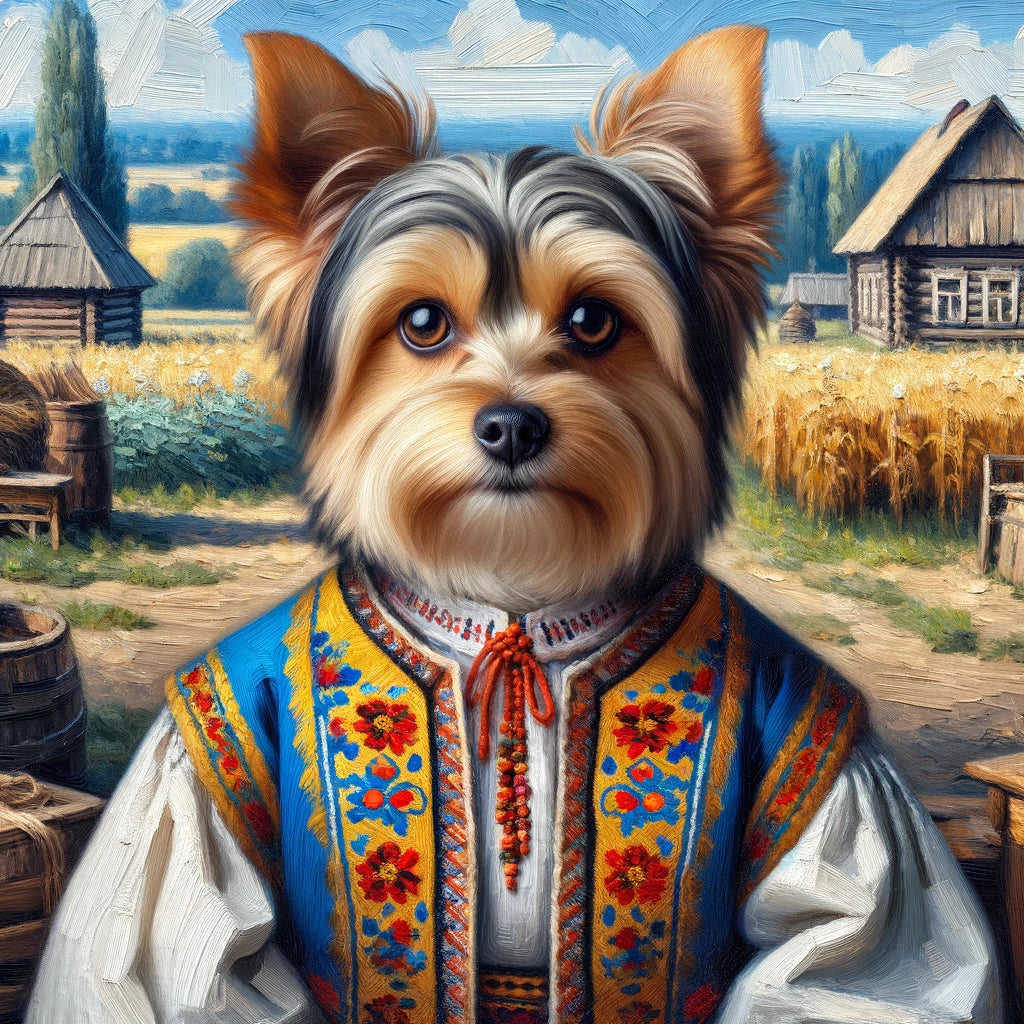 Cultural Canines - Momo & Sasa Custom Pet Portrait - Pet In European Culture