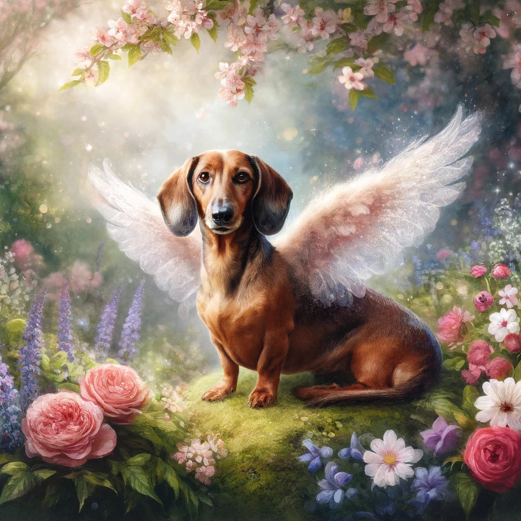 Heavenly Tails - Momo & Sasa Custom Pet Portrait - Pet Angel