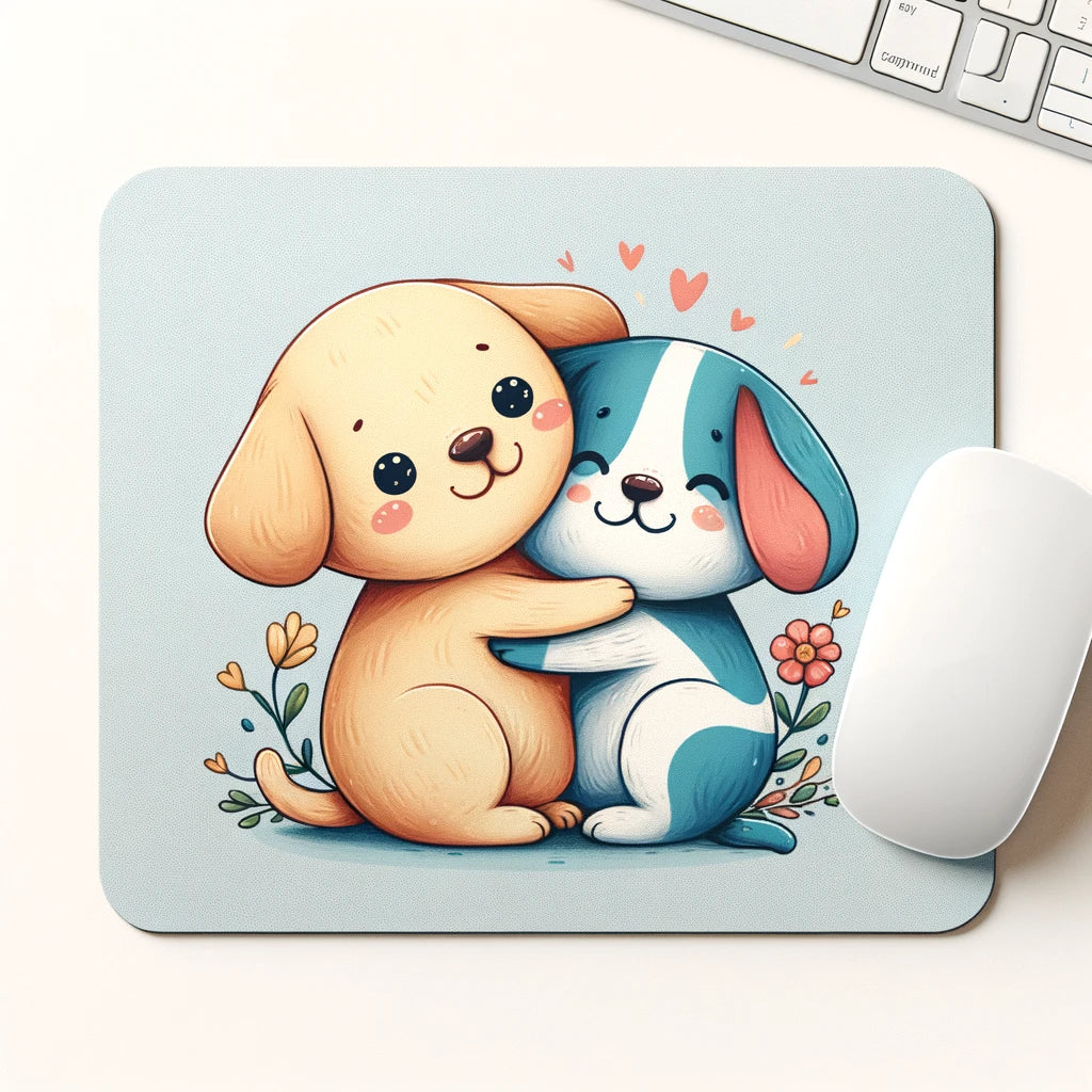 PawPad Delight - Momo & Sasa Custom Pet Mouse Pad