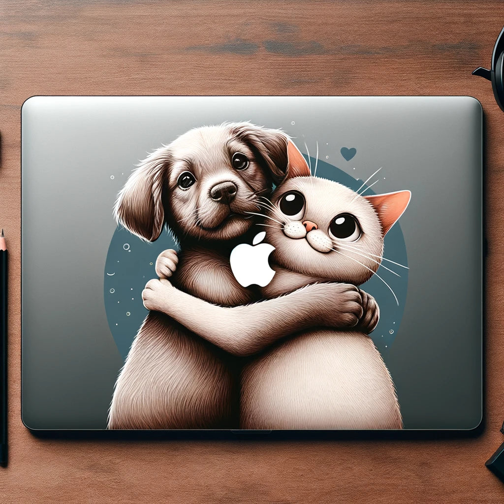 Tech Tails - Momo & Sasa Custom Pet Laptop Skin