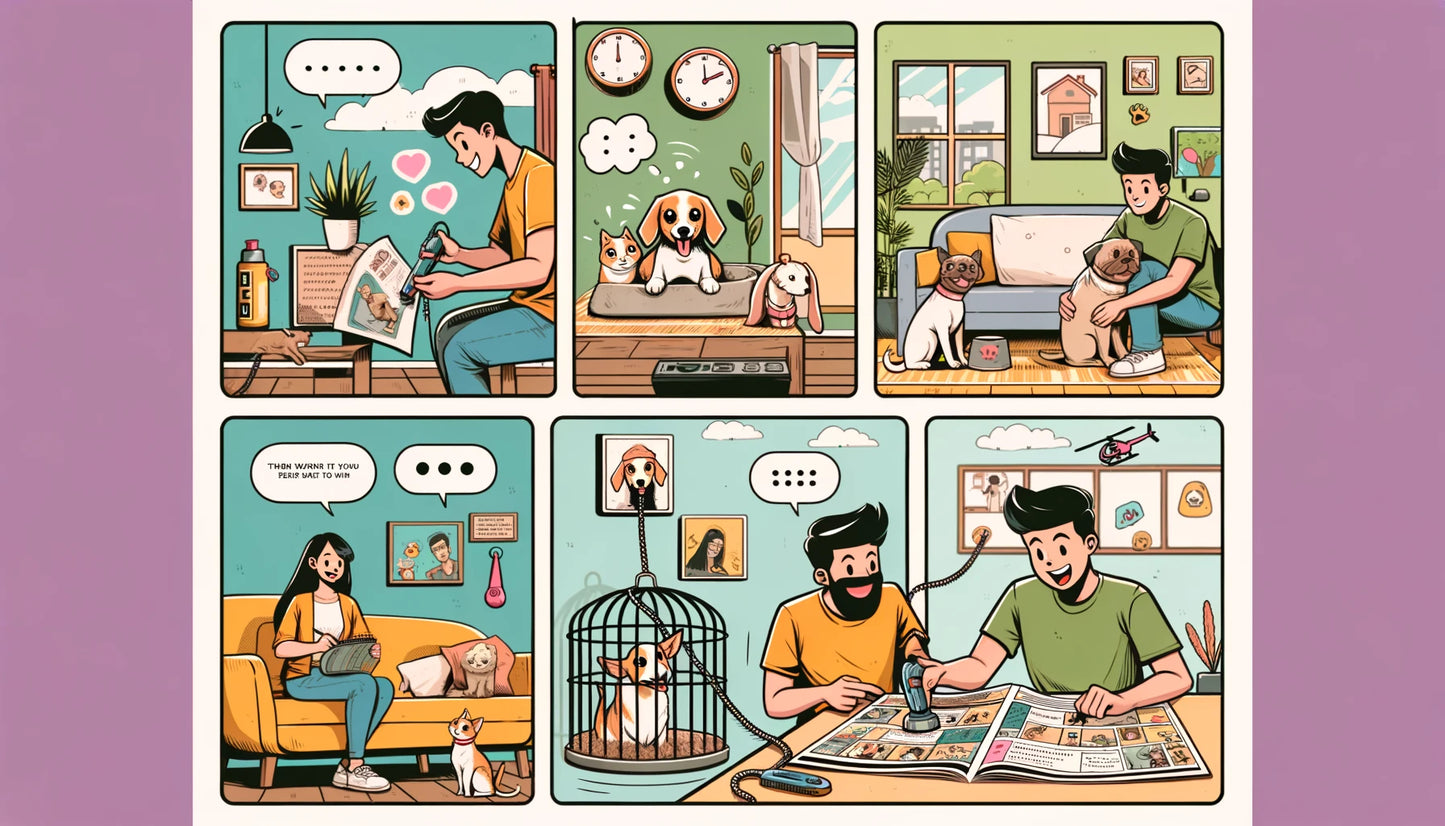 Comics & Furry - Momo & Sasa Custom Pet Portrait - Pet Comic Strip