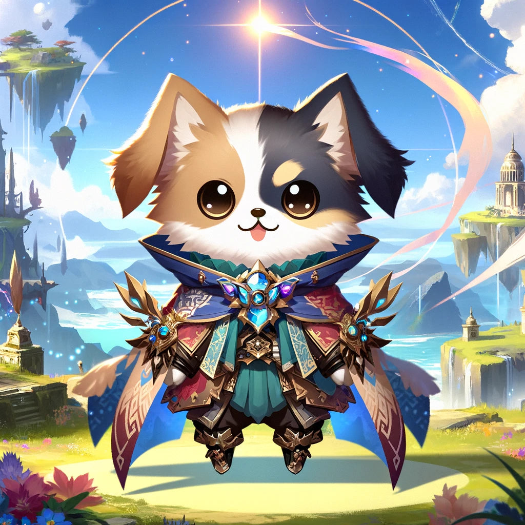 Game-On - Momo & Sasa Custom Pet Portrait - Pet Gaming Avatar