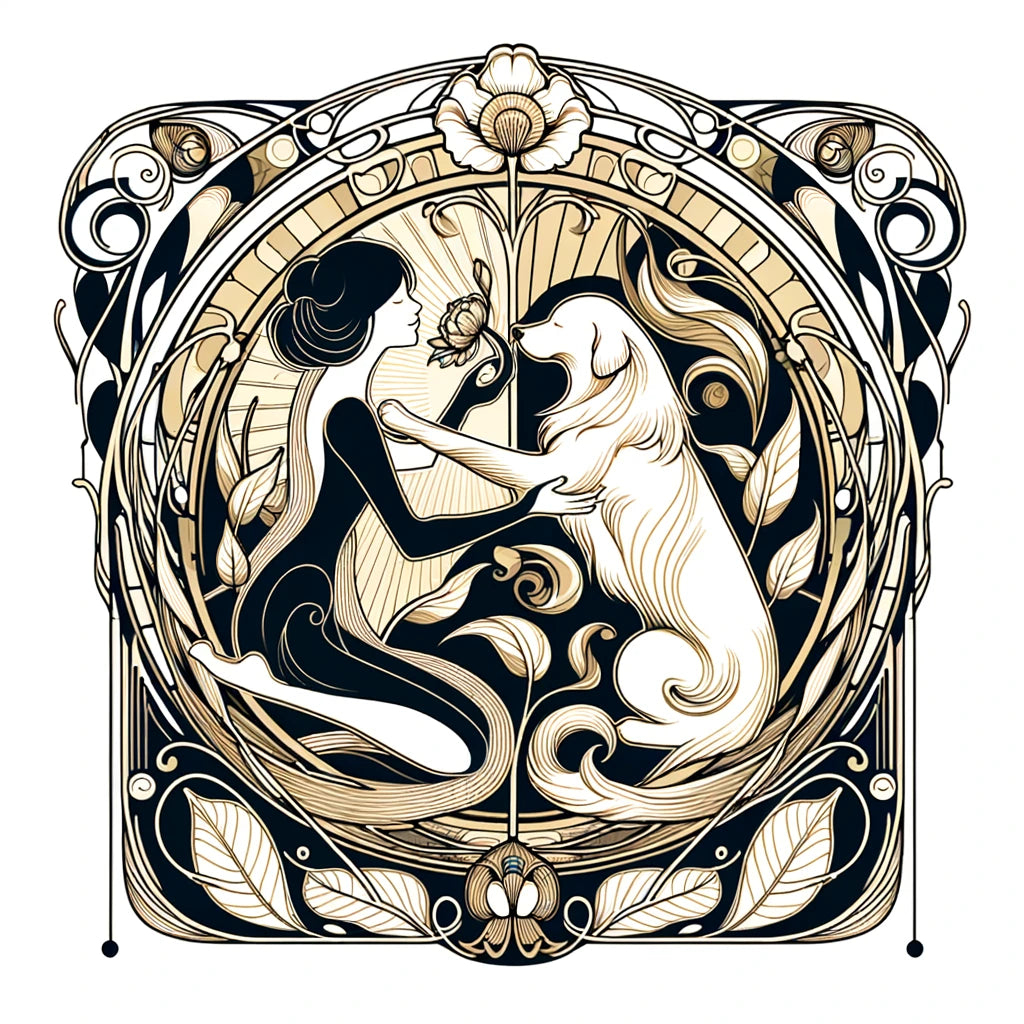 Timeless Tails - Momo & Sasa Custom Pet Portrait - Pet in time