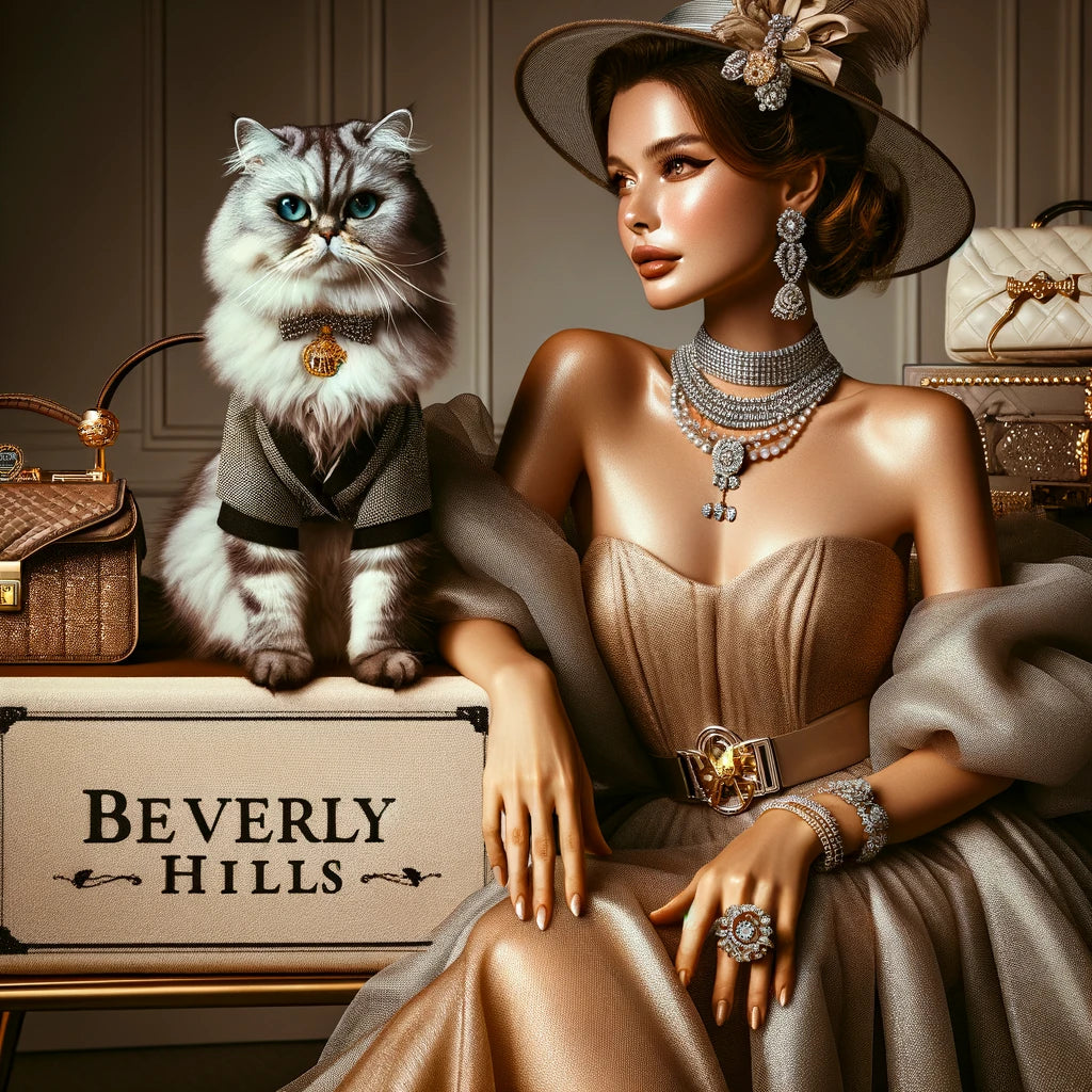 Catwalk Companions - Momo & Sasa Custom Pet Portrait - Pet Fashion