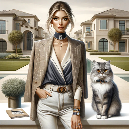 Catwalk Companions - Momo & Sasa Custom Pet Portrait - Pet Fashion