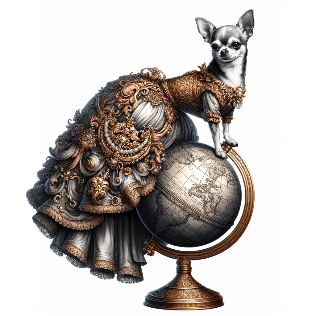 Regal Rulers - Momo & Sasa Custom Pet Portrait - Pet On Top Of The World