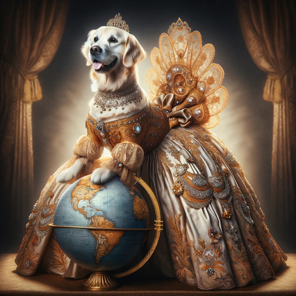 Regal Rulers - Momo & Sasa Custom Pet Portrait - Pet On Top Of The World