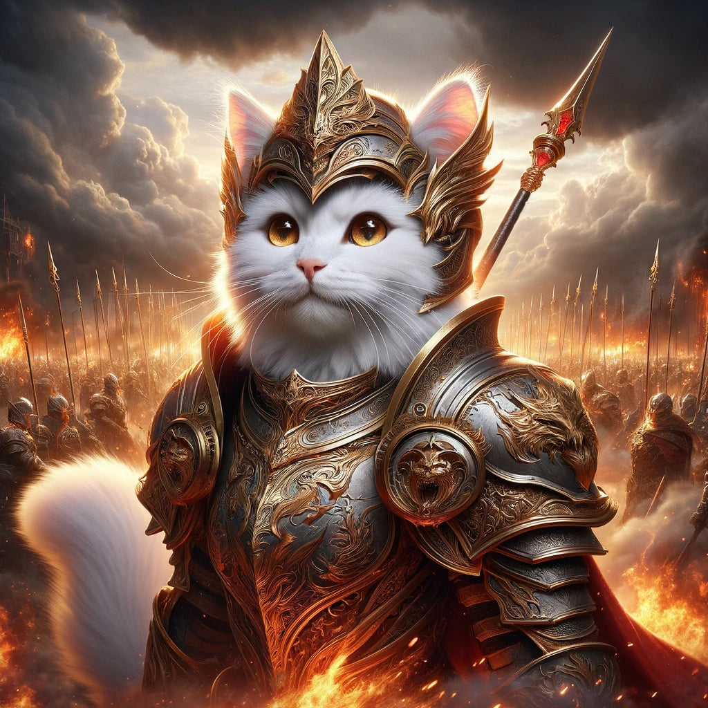 Fierce Companions - Momo & Sasa Custom Pet Portrait - Pet Warrior