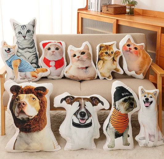 Cuddle Love - Momo & Sasa Custom Pet Handicraft - Pet Shaped Pillow