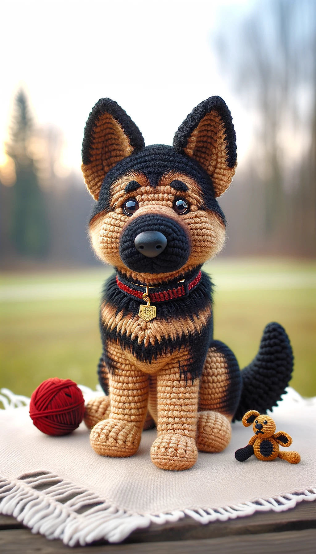 Stitched Pals - Momo & Sasa Custom Pet Portrait - Pet Crochet