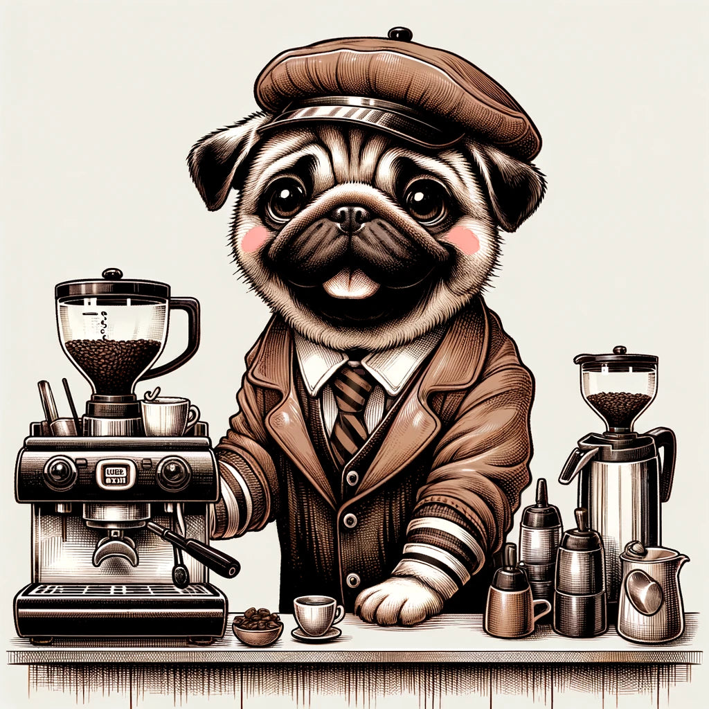 Coffee Pal - Momo & Sasa Custom Pet Portrait - Pet Coffee Shop