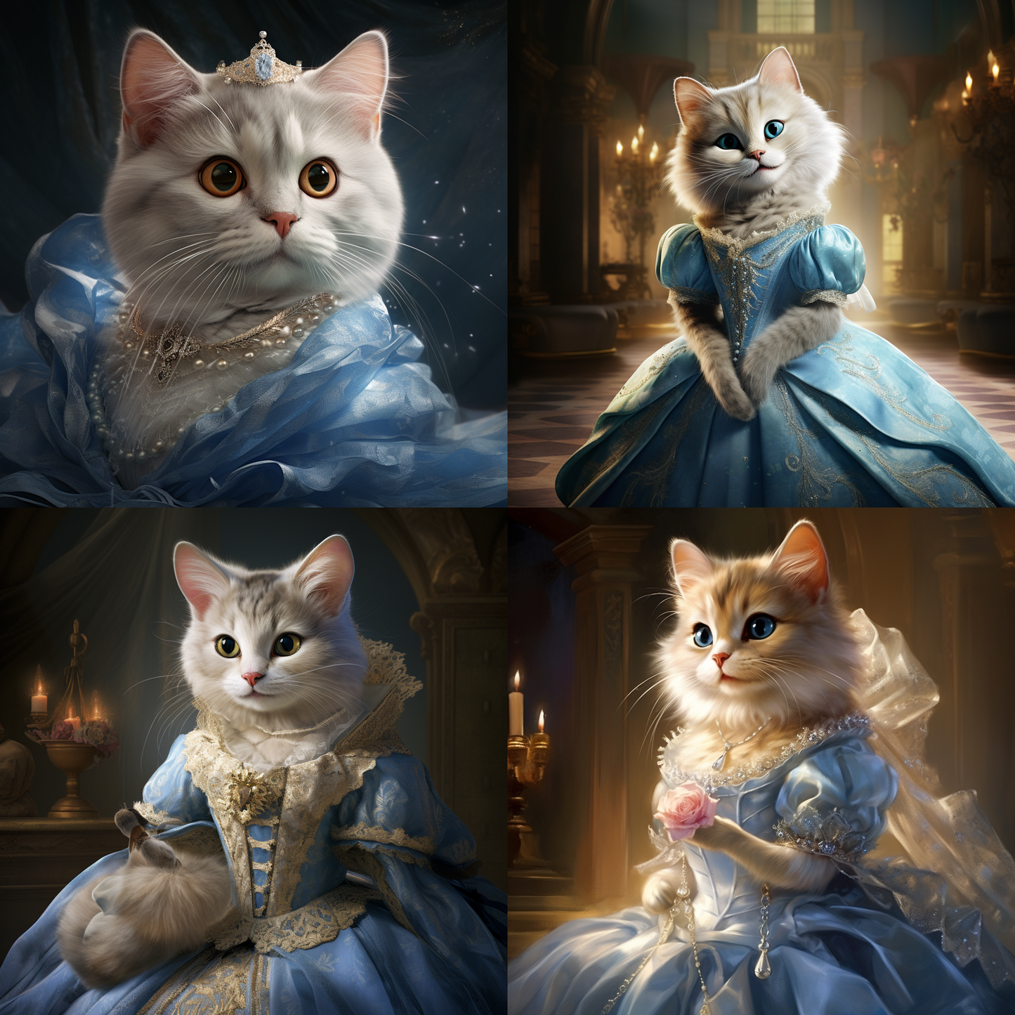 Fabled Furries - Momo & Sasa Custom Pet Portrait - Pet Classic Tales