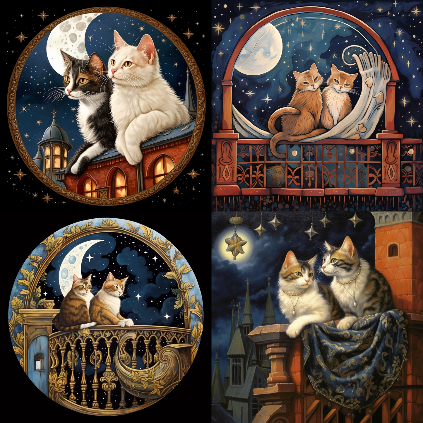 Fabled Furries - Momo & Sasa Custom Pet Portrait - Pet Classic Tales