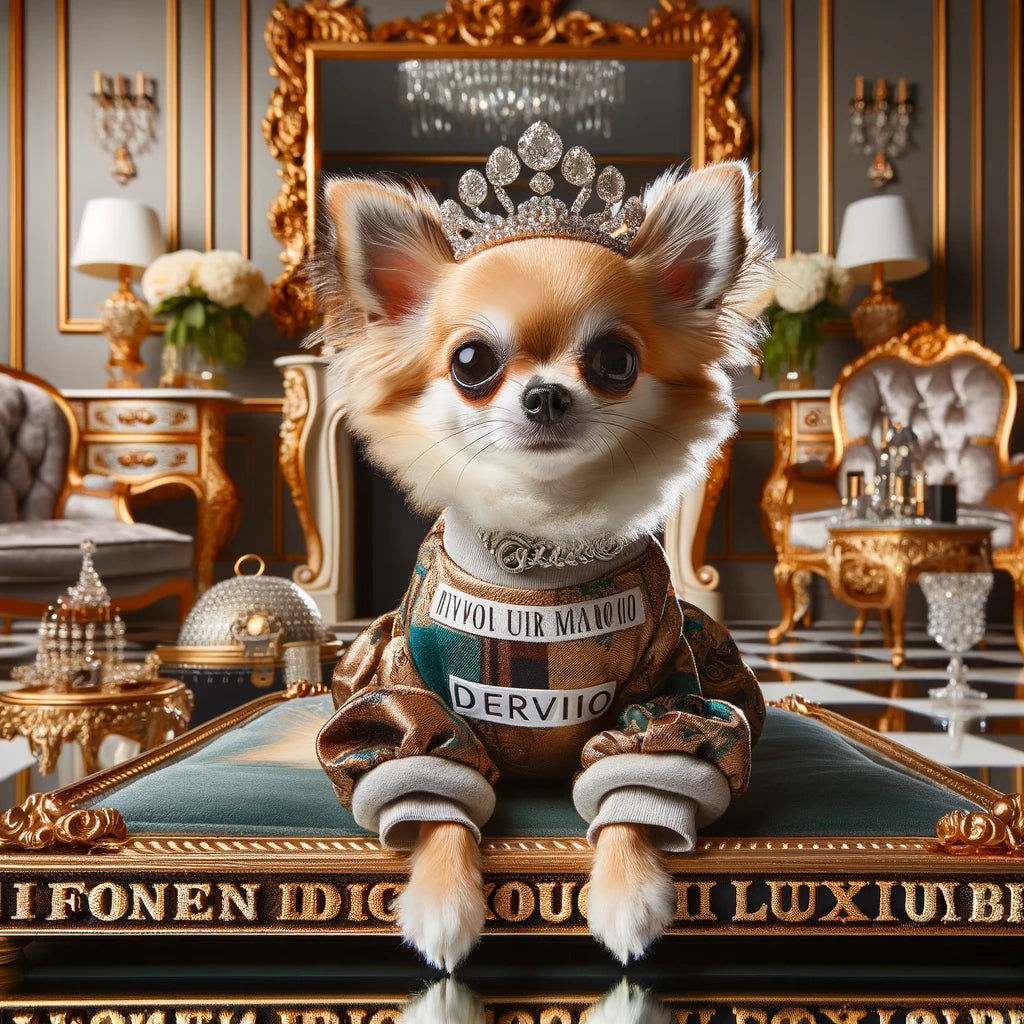 Vogue Paws - Momo & Sasa Custom Pet Portrait - Pet In Luxurious Fashion