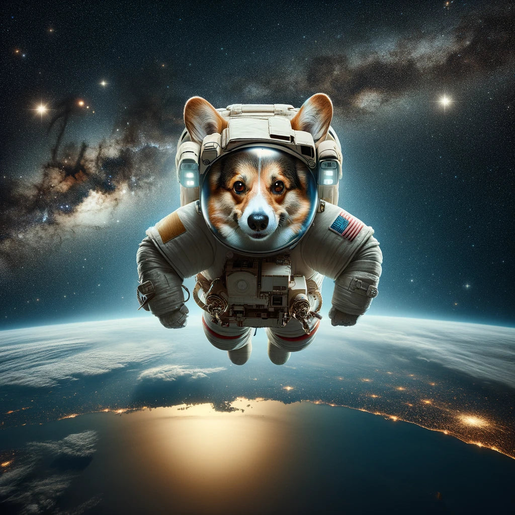 Cosmo Paws - Momo & Sasa Custom Pet Portrait - Pet Space Travel