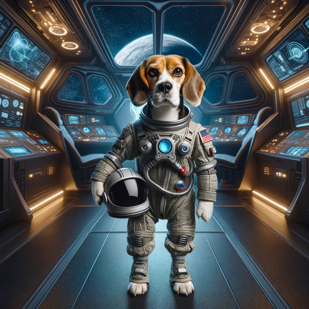 Cosmic Companions - Momo & Sasa Custom Pet Portrait - Pet In Sci-Fi World