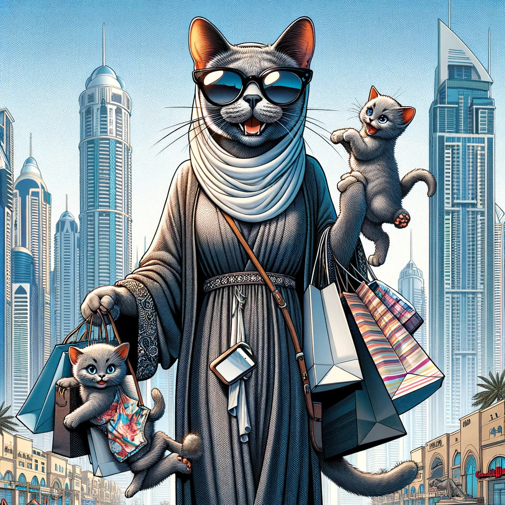 Maternal Metropolis - Momo & Sasa Custom Pet Portrait - Pet Mom By City