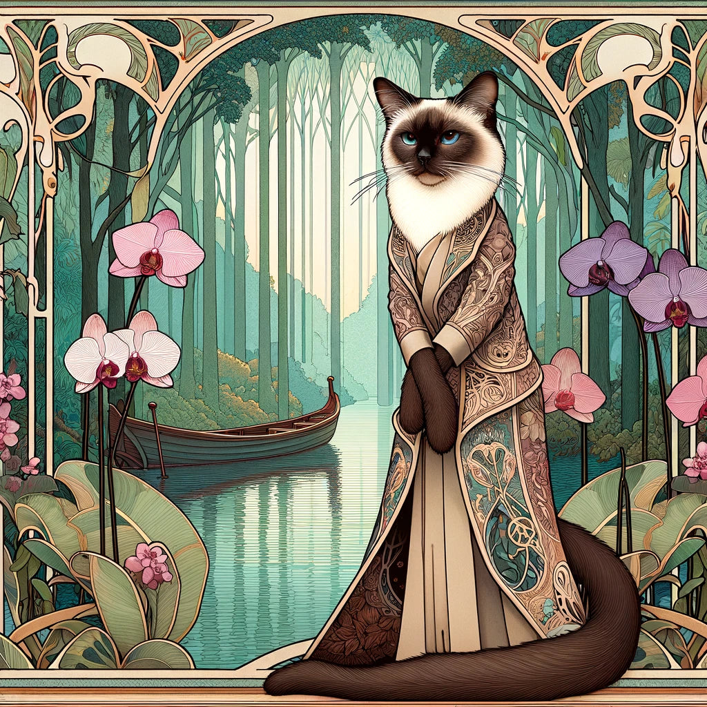 Serene Sails - Momo & Sasa Custom Pet Portrait - Pet On Boat