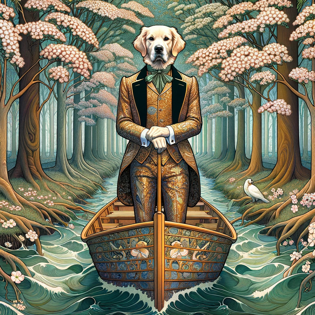 Serene Sails - Momo & Sasa Custom Pet Portrait - Pet On Boat