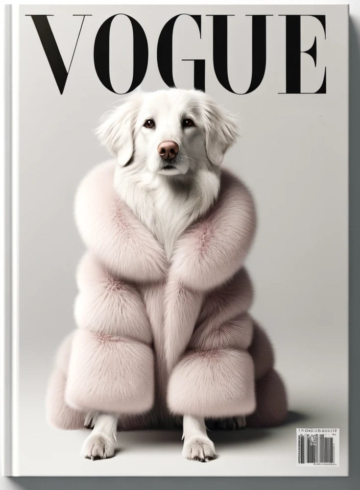 Paw Vogue Canvas - Momo & Sasa Custom Pet Magazine Cover