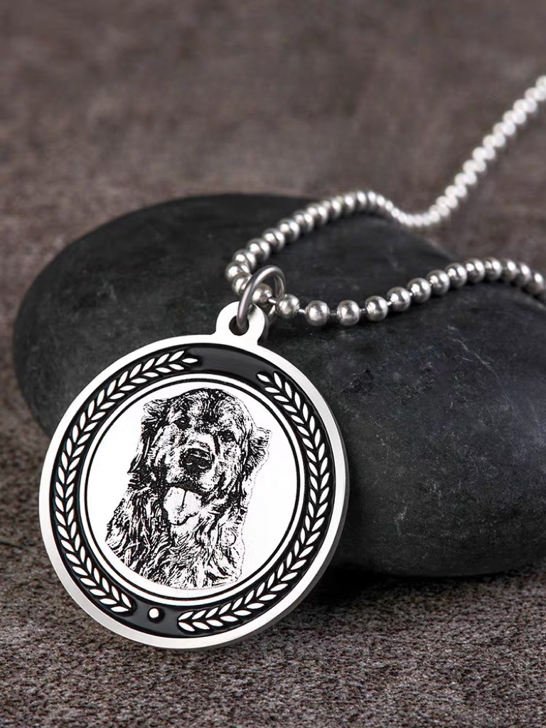 Custom pet silver pendant necklace - My Store