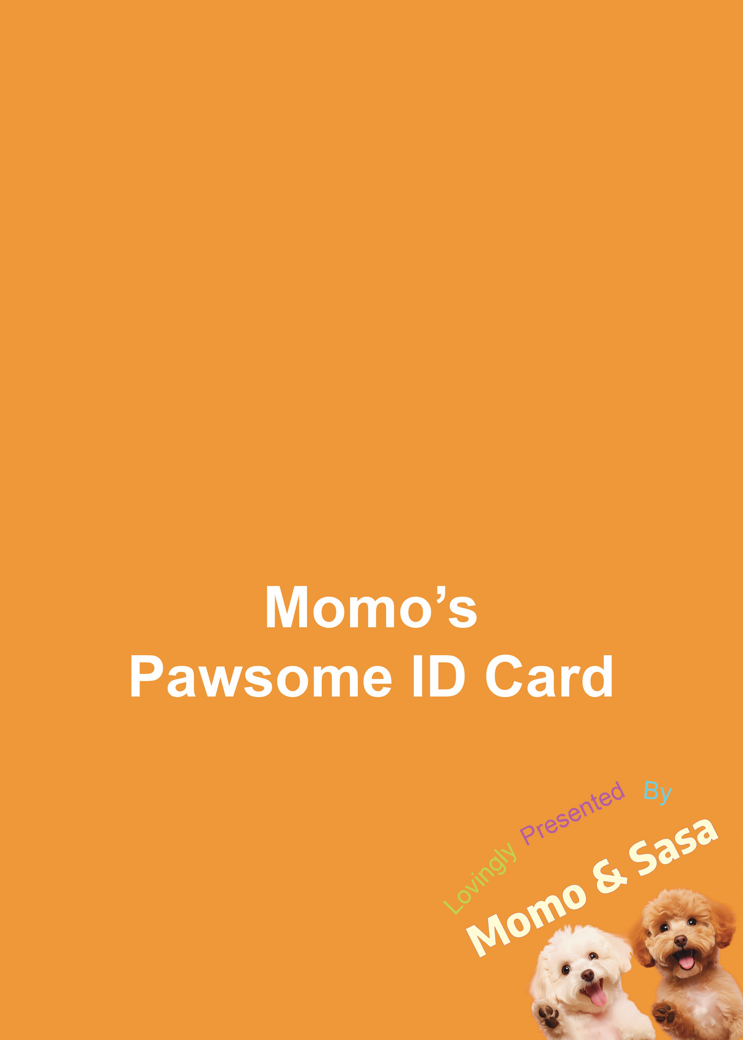 Pawsome ID Card - Momo & Sasa Custom Pet Handicraft - Pet Card