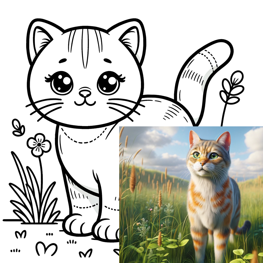 Illustrate Your Love - Momo & Sasa Custom Pet Coloring Book