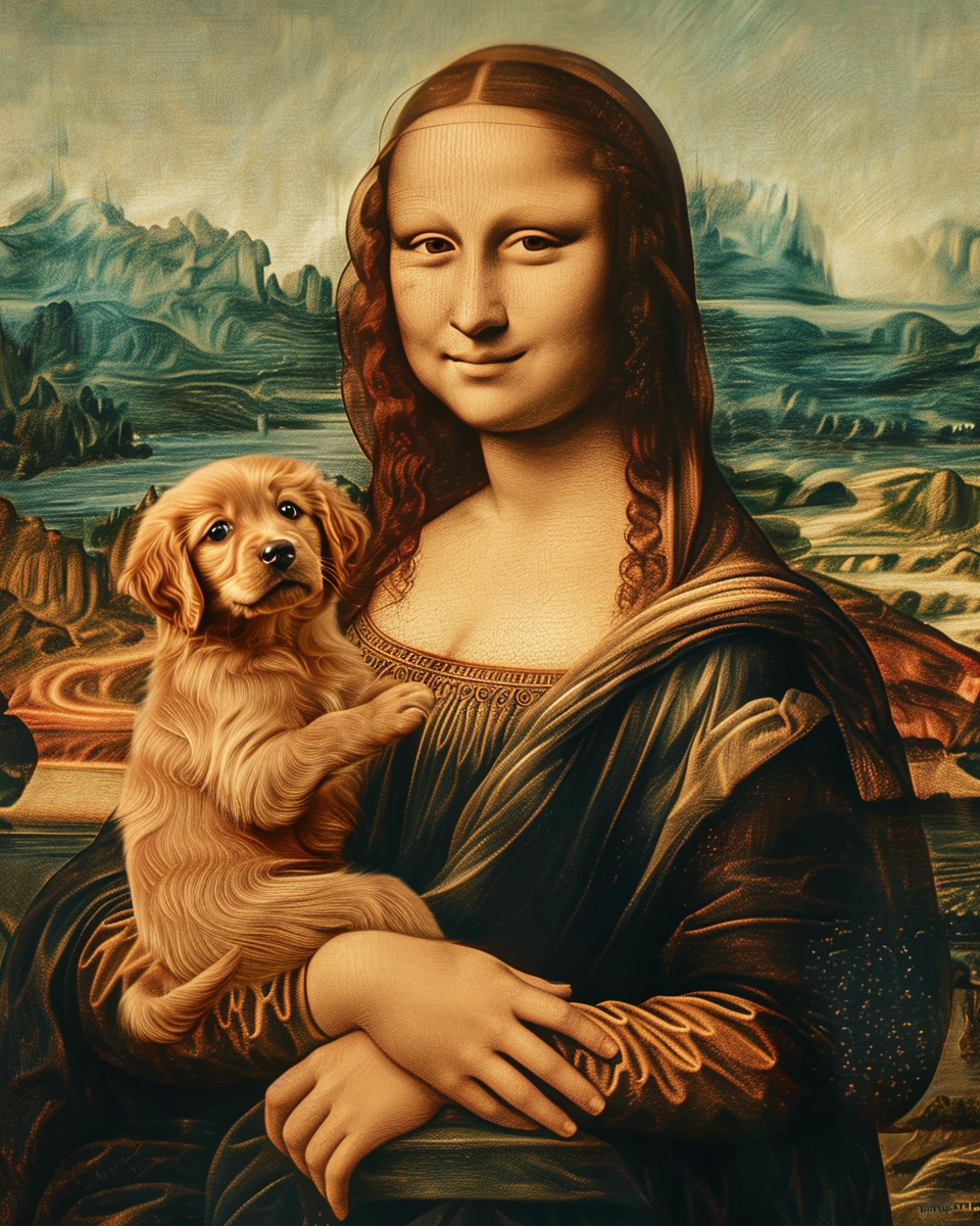Masterful Muzzles - Momo & Sasa Custom Pet Portrait - Pet In Masterworks