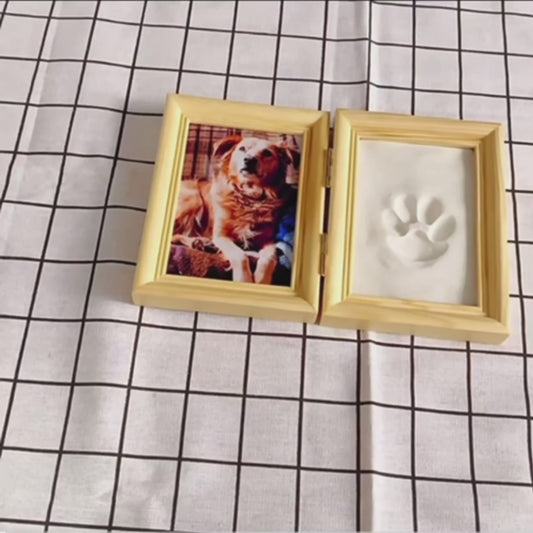 Golden Footprint - Momo & Sasa Custom Pet Handicraft - Pet Footprint Frame